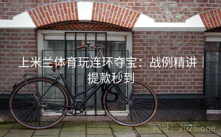 上米兰体育玩连环夺宝：战例精讲｜提款秒到  第2张