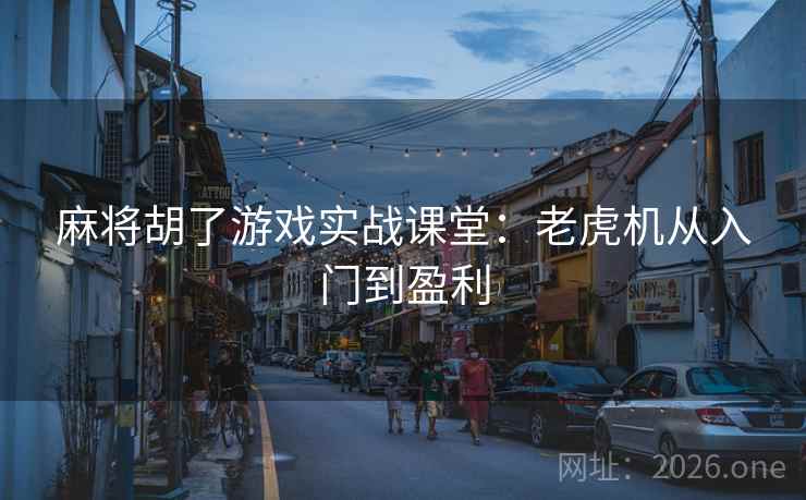 麻将胡了游戏实战课堂：老虎机从入门到盈利  第2张